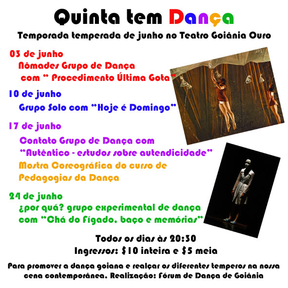 flyer Quinta tem Dança / Divulgação