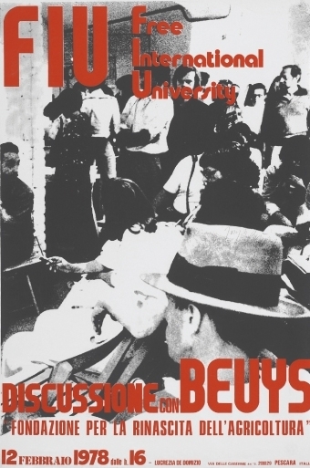 flyer palestra sobre Joseph Beuys / Foto divulgação