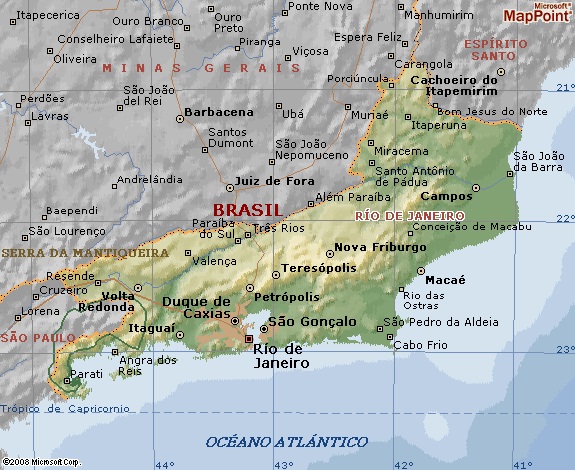Mapa Estado Rio de Janeiro / Divulgação